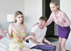 Mẹ kế bắt con yêu riêng của chồng yêu chịch với cậu con trai