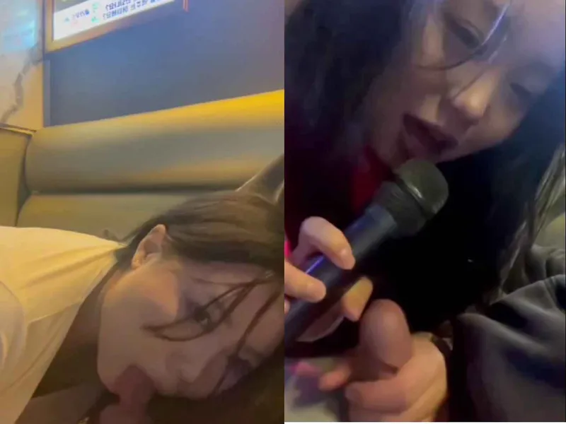 Hát karaoke em cầm nhầm mic thành cây hàng anh rồi mút luôn